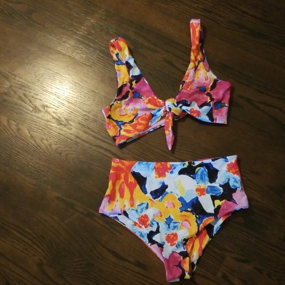 BOGO New High waisted swimsuit bikini - M - Picture 4 of 5